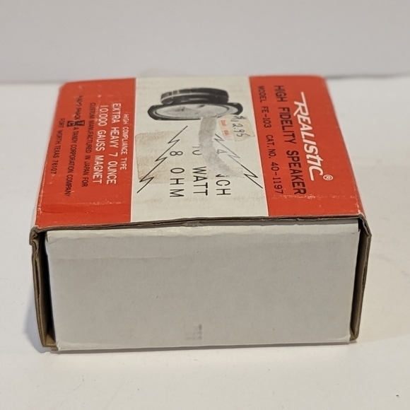 Nos Vintage Radio Shack Realistic high fidelity speaker 4” FE-103 / 40-1… - Picture 5 of 13